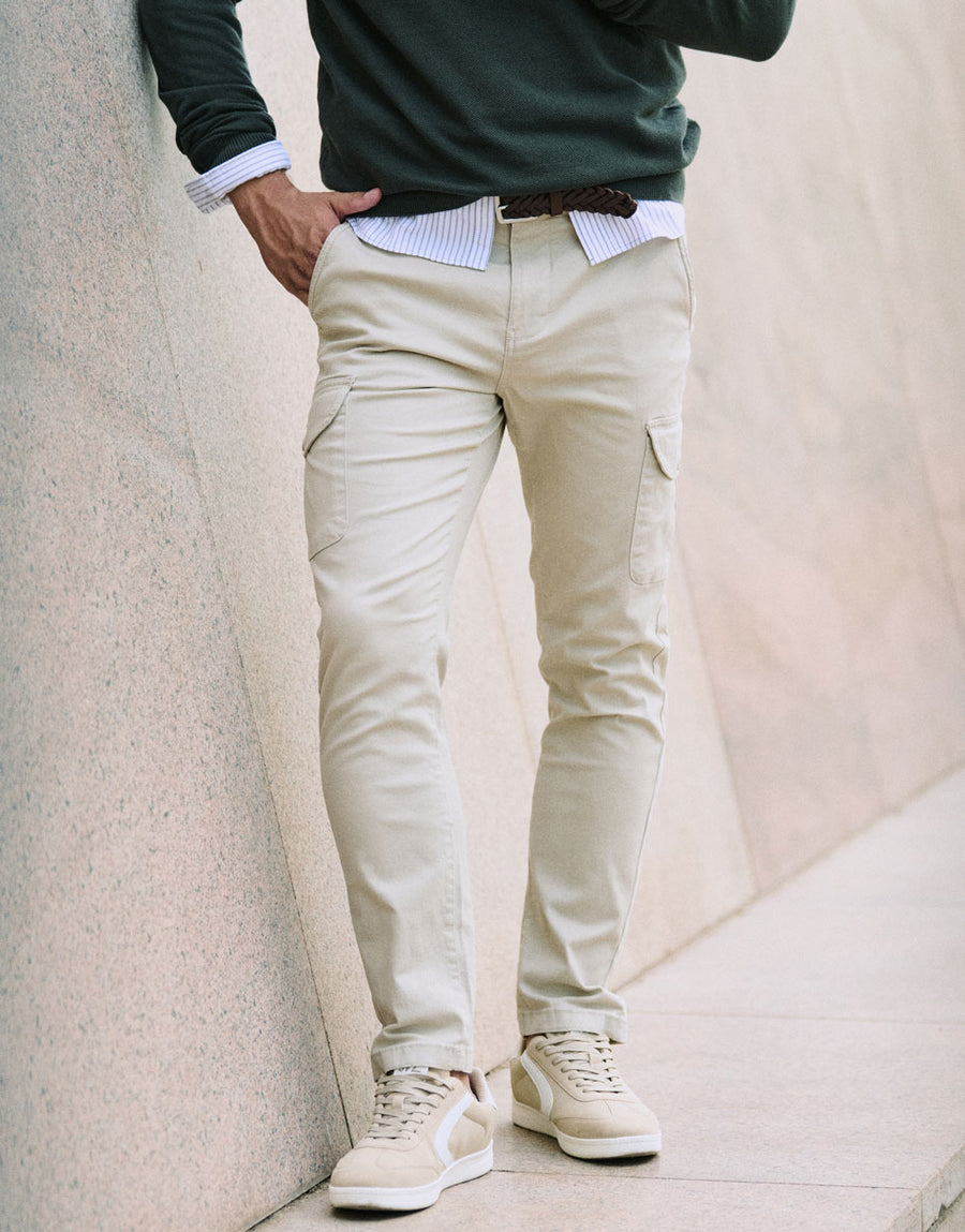 PANTALON CHINO CARGO Z07