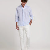 CAMISA LINO BASICA RAYAS