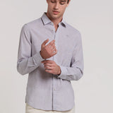 CAMISA LINO BASICA RAYAS