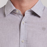 CAMISA LINO BASICA RAYAS