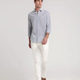 CAMISA LINO BASICA RAYAS