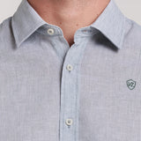 CAMISA LINO BASICA RAYAS