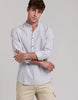 LINEN POLO SHIRT WITH MAO COLLAR