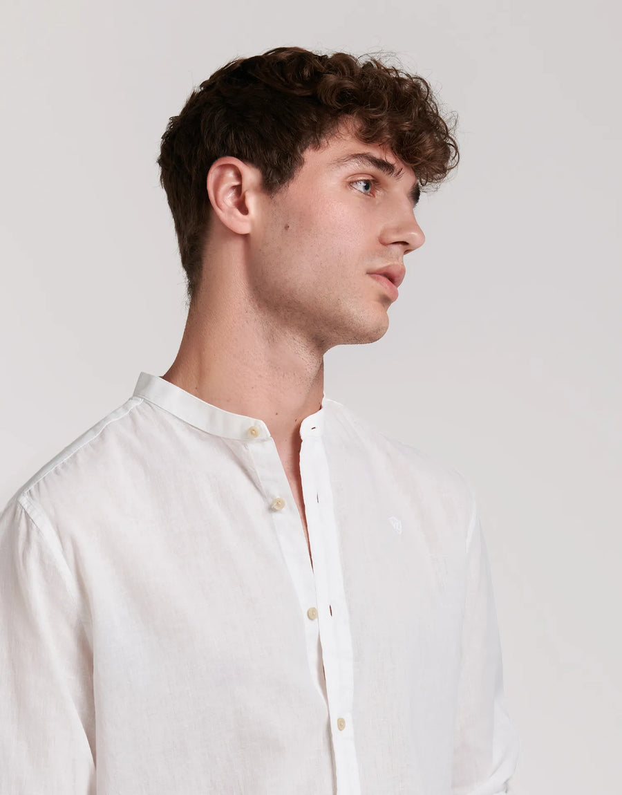 CAMISA LINO CUELLO MAO