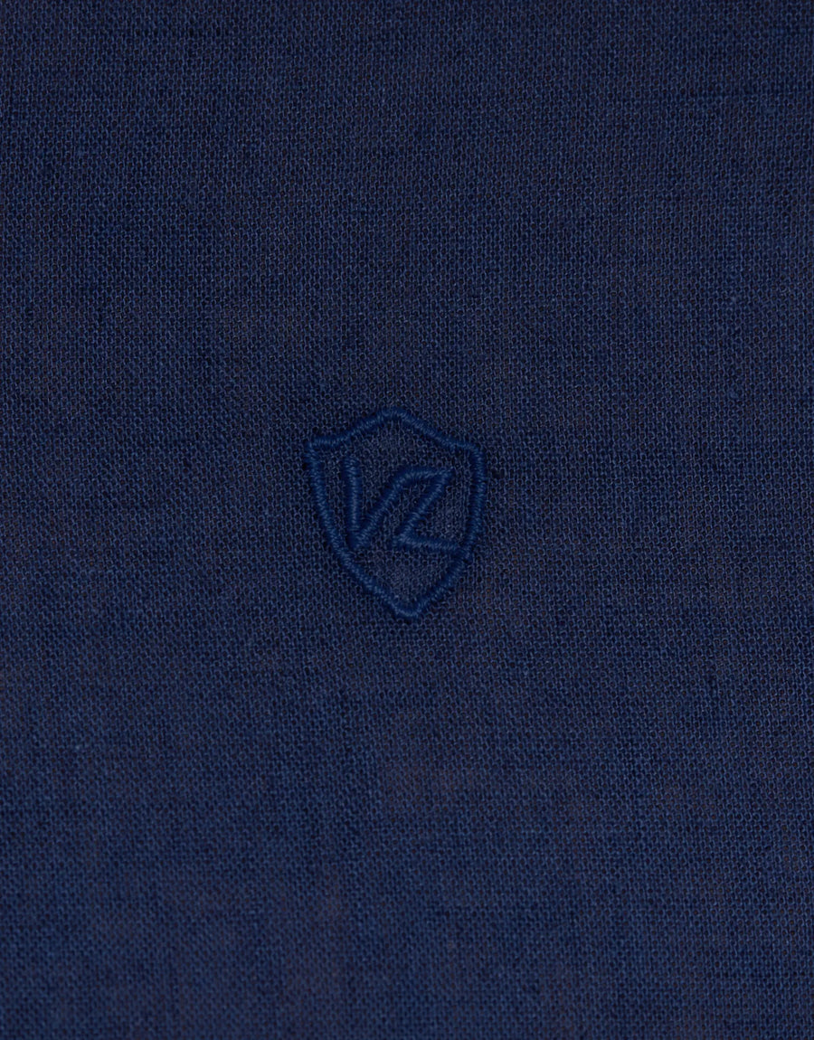 LINEN SHIRT WITH MAO NECK