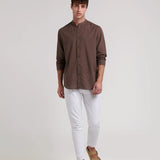 CAMISA LINO CUELLO MAO