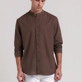 CAMISA LINO CUELLO MAO