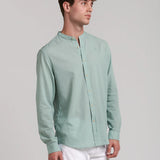 CAMISA LINO CUELLO MAO