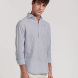 CAMISA POLERA LINO RAYAS