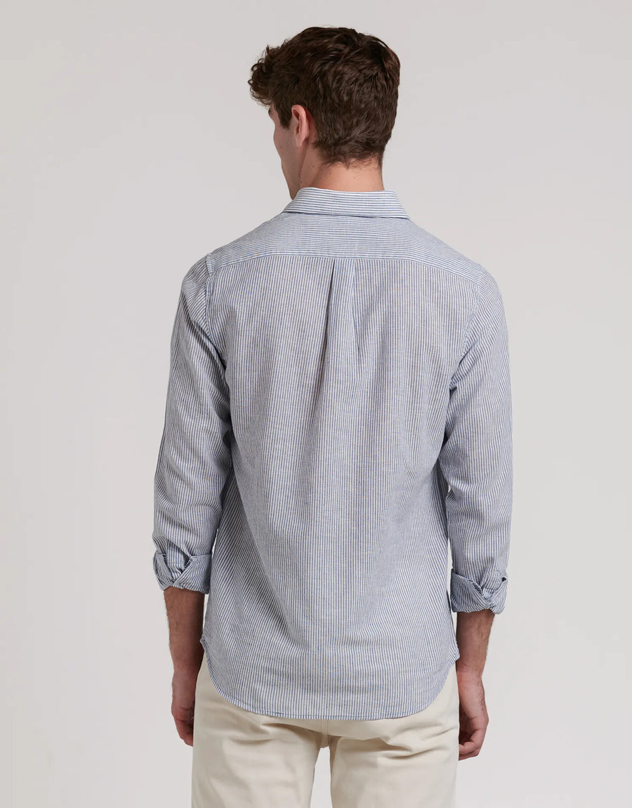 CAMISA POLERA LINO RAYAS