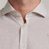 CAMISA POLERA LINO RAYAS