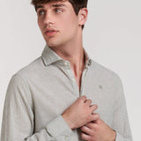 CAMISA POLERA LINO RAYAS