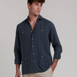 CAMISA CUBANA LINO
