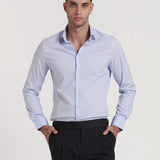 CAMISA VESTIR ELASTICA CUELLO ITALIANO SLIM FIT