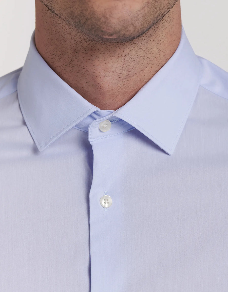 CAMISA VESTIR ELASTICA CUELLO ITALIANO SLIM FIT