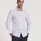 CAMISA VESTIR ELASTICA CUELLO ITALIANO SLIM FIT