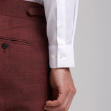 Camisa slim fit com gola estruturada italiana