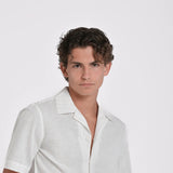 CAMISA MC LINO RAYAS