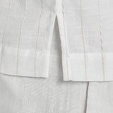 CAMISA MC LINO RAYAS