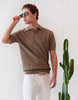 STRUCTURED KNIT POLO SHIRT