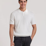 Polo de malha com tranças