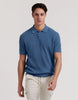 KNITTED POLO SHIRT WITH CABLED KNIT