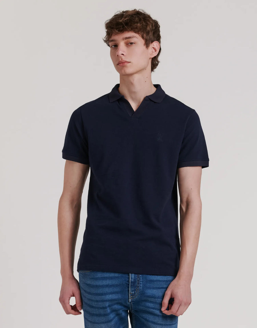 CAMISA POLO LISA, MALHA FINA
