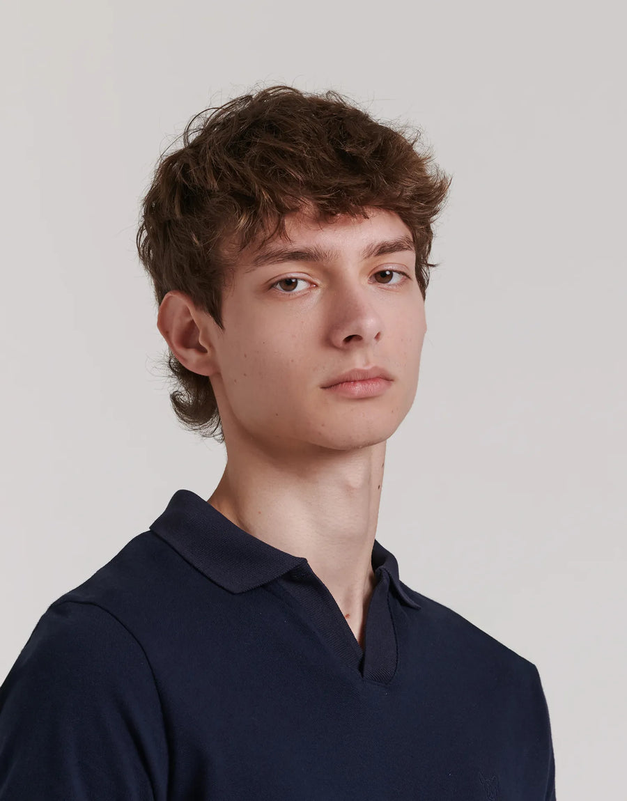 CAMISA POLO LISA, MALHA FINA