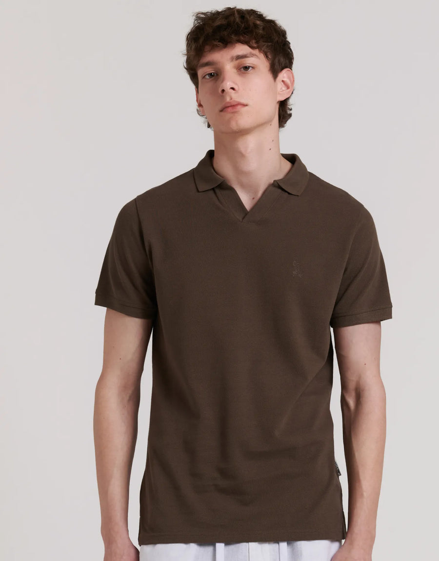 PLAIN POLO SHIRT, FINE KNIT