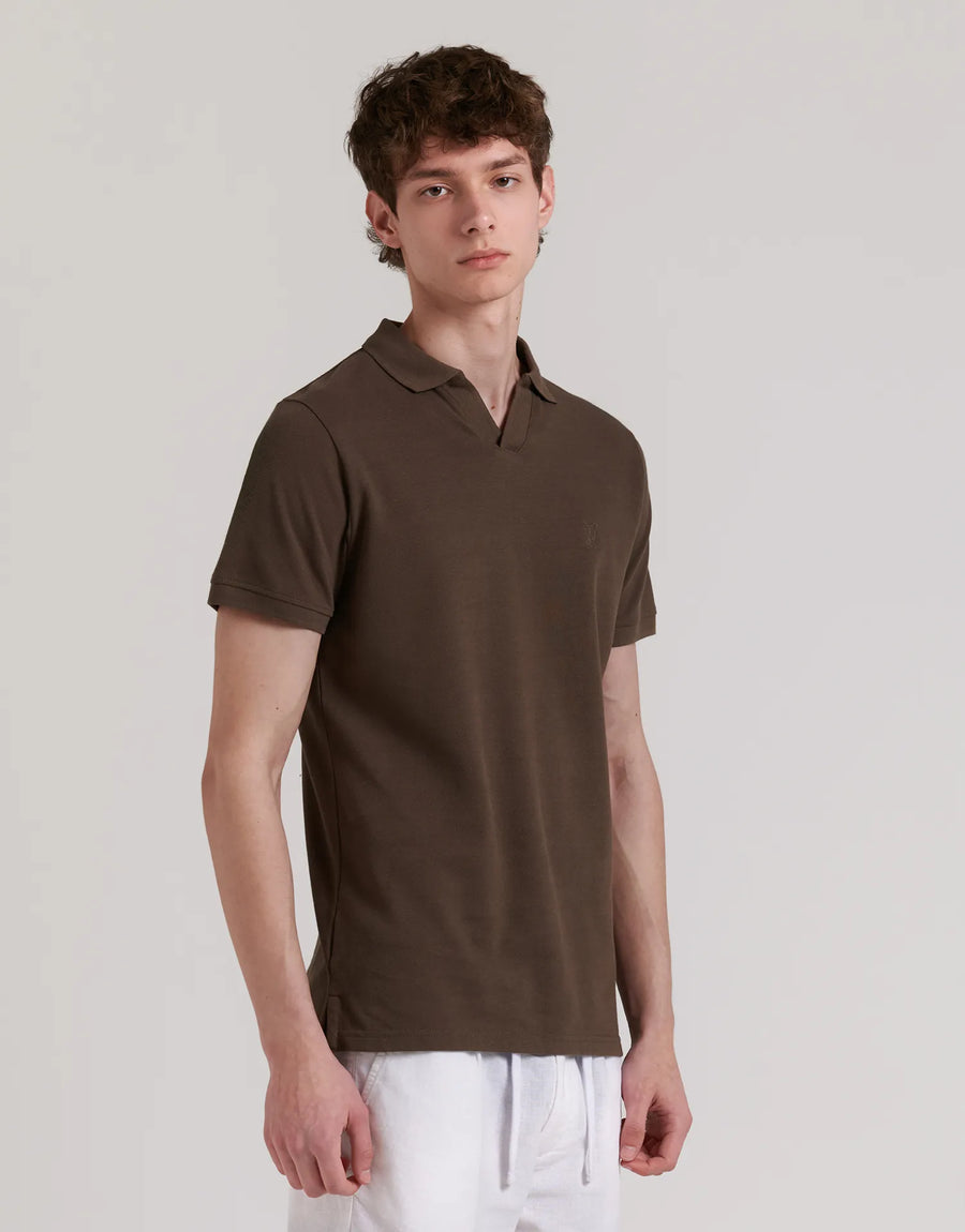 PLAIN POLO SHIRT, FINE KNIT