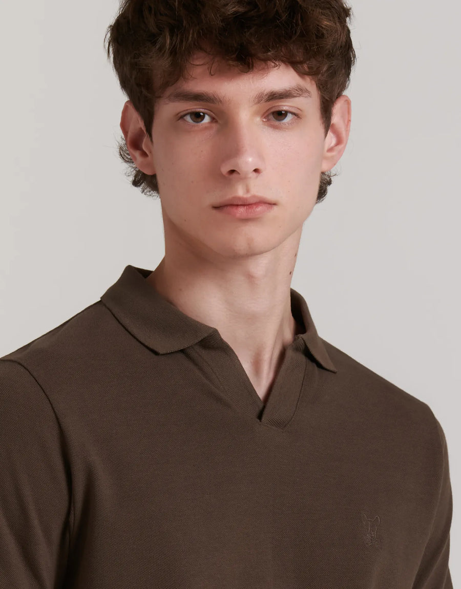 PLAIN POLO SHIRT, FINE KNIT
