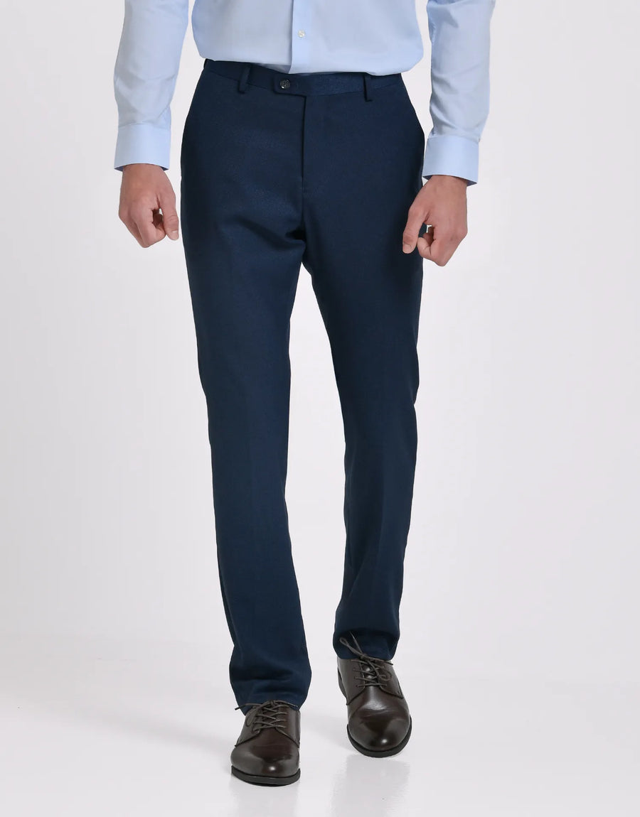 PANTALON TRAJE OJO PERDIZ - MARINO
