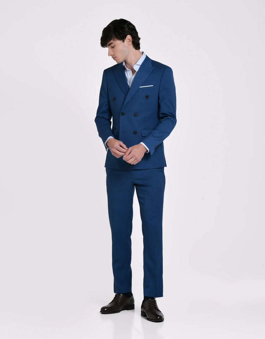AMERICANA TRAJE CRUZADO MEZCLILLA