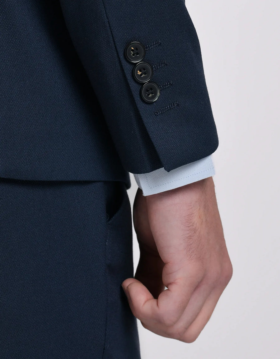 AMERICANA TRAJE CRUZADO MEZCLILLA
