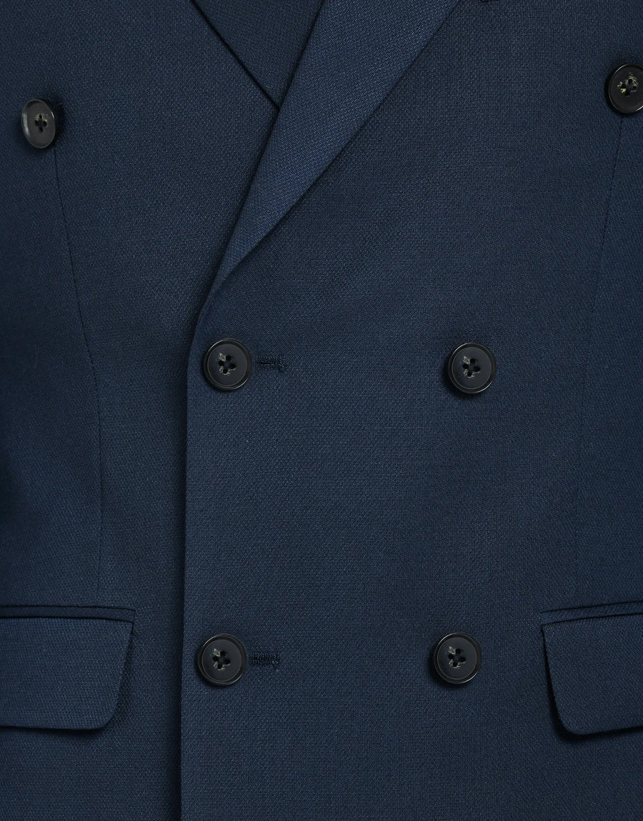 AMERICANA TRAJE CRUZADO MEZCLILLA