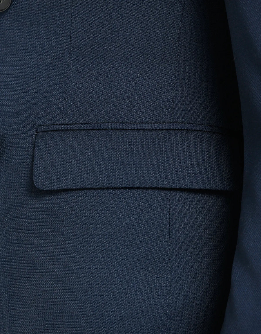 AMERICANA TRAJE CRUZADO MEZCLILLA