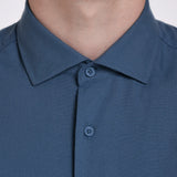 CAMISA OXFORD CUELLO ITALIANO SLIM FIT