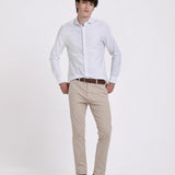 CAMISA OXFORD CUELLO ITALIANO SLIM FIT