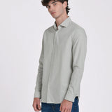 CAMISA OXFORD CUELLO ITALIANO SLIM FIT