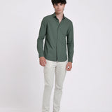 CAMISA OXFORD CUELLO ITALIANO SLIM FIT
