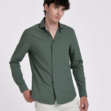 CAMISA OXFORD CUELLO ITALIANO SLIM FIT