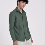 CAMISA OXFORD CUELLO ITALIANO SLIM FIT