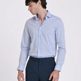 CAMISA VESTIR ELASTICA CUELLO BÁSICO SLIM FIT
