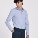 CAMISA VESTIR ELASTICA CUELLO BÁSICO SLIM FIT