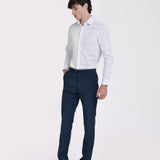 CAMISA VESTIR ELASTICA CUELLO BÁSICO SLIM FIT
