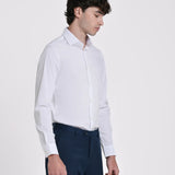 CAMISA VESTIR ELASTICA CUELLO BÁSICO SLIM FIT