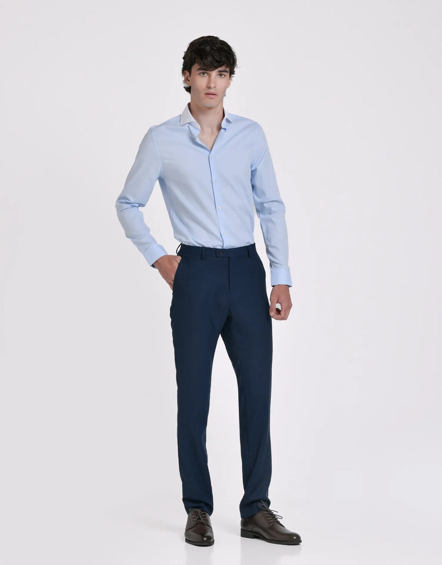 CAMISA VESTIR ESTRUCTURA CUELLO ITALIANO