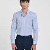 CAMISA VESTIR ESTRUCTURA CUELLO ITALIANO