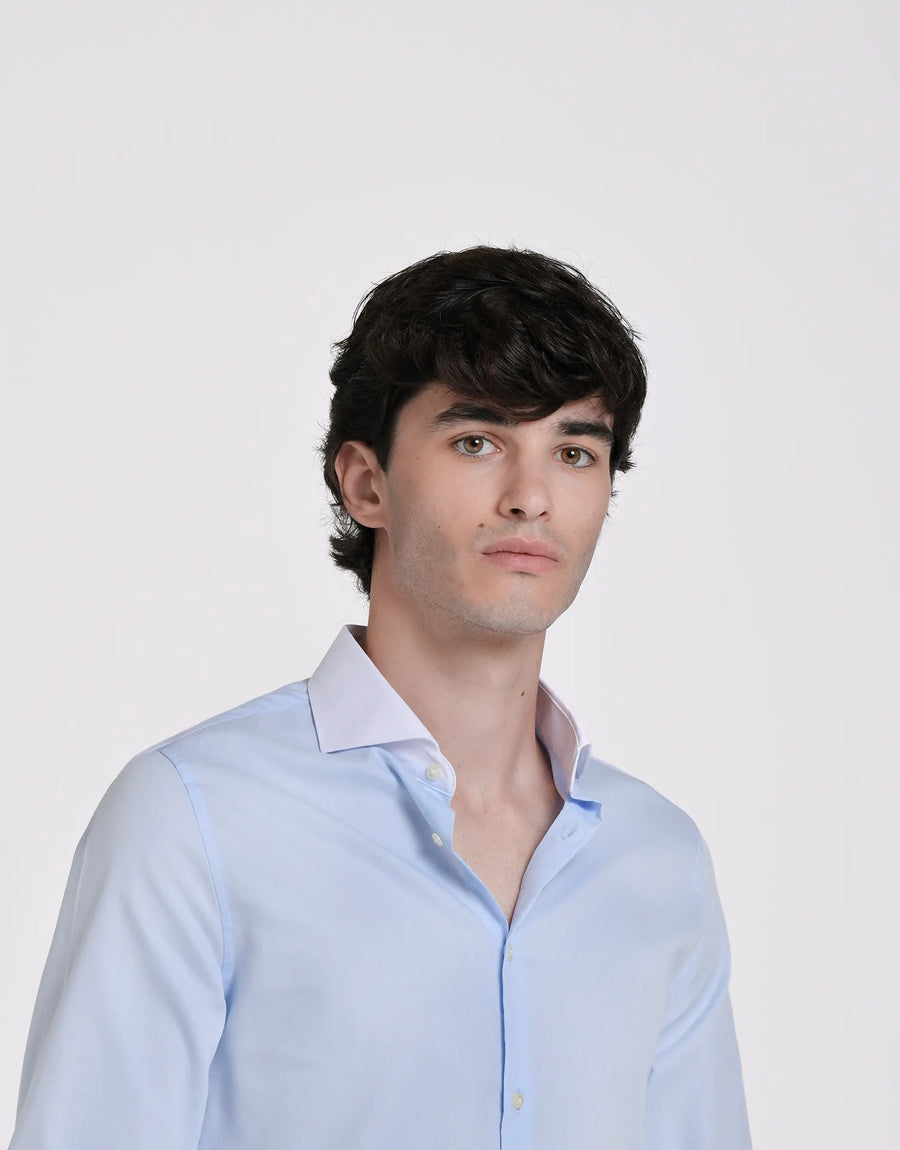 CAMISA VESTIR ESTRUCTURA CUELLO ITALIANO