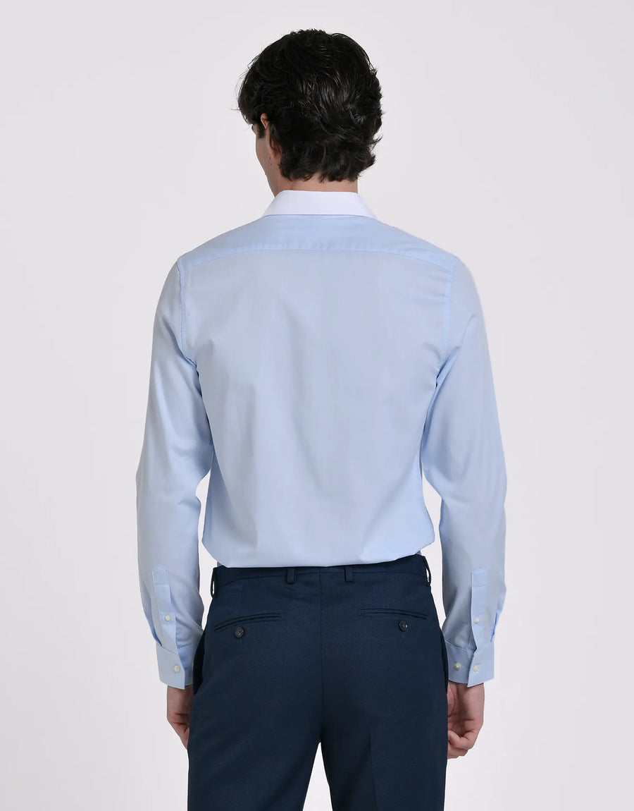 CAMISA VESTIR ESTRUCTURA CUELLO ITALIANO